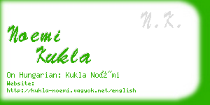 noemi kukla business card